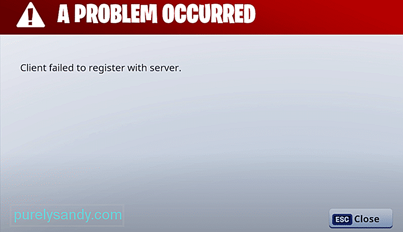 Клиенту не удалось зарегистрироваться на сервере. Ошибки клиентов. Ошибка client error